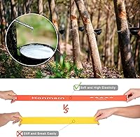 Vista 4 de Bandas de resistencia para entrenamiento, bandas de ejercicio con 5 niveles de resistencia para fitness en casa, entrenamiento de fuerza, banda