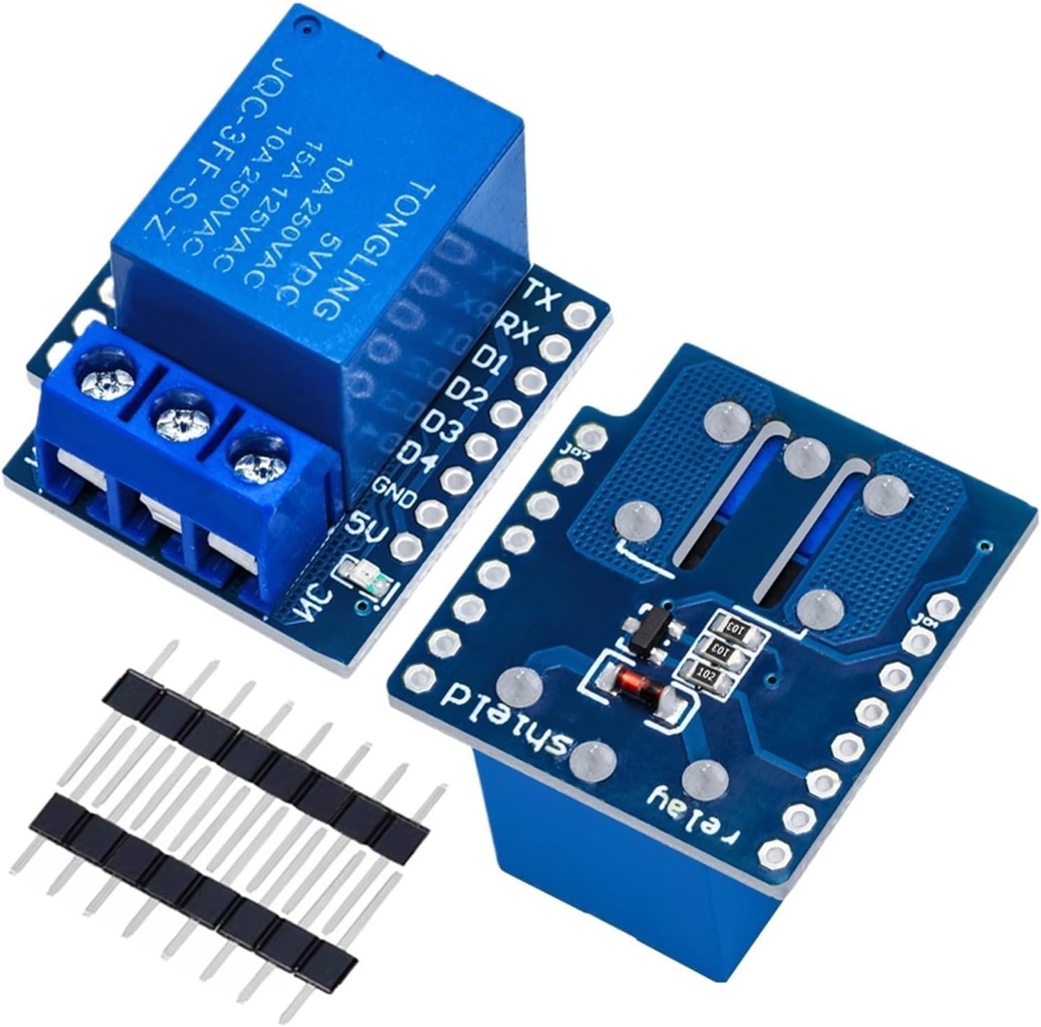 1Set Wemos Relay Shield Wemos Relay Module for ESP8266 Development Board 1