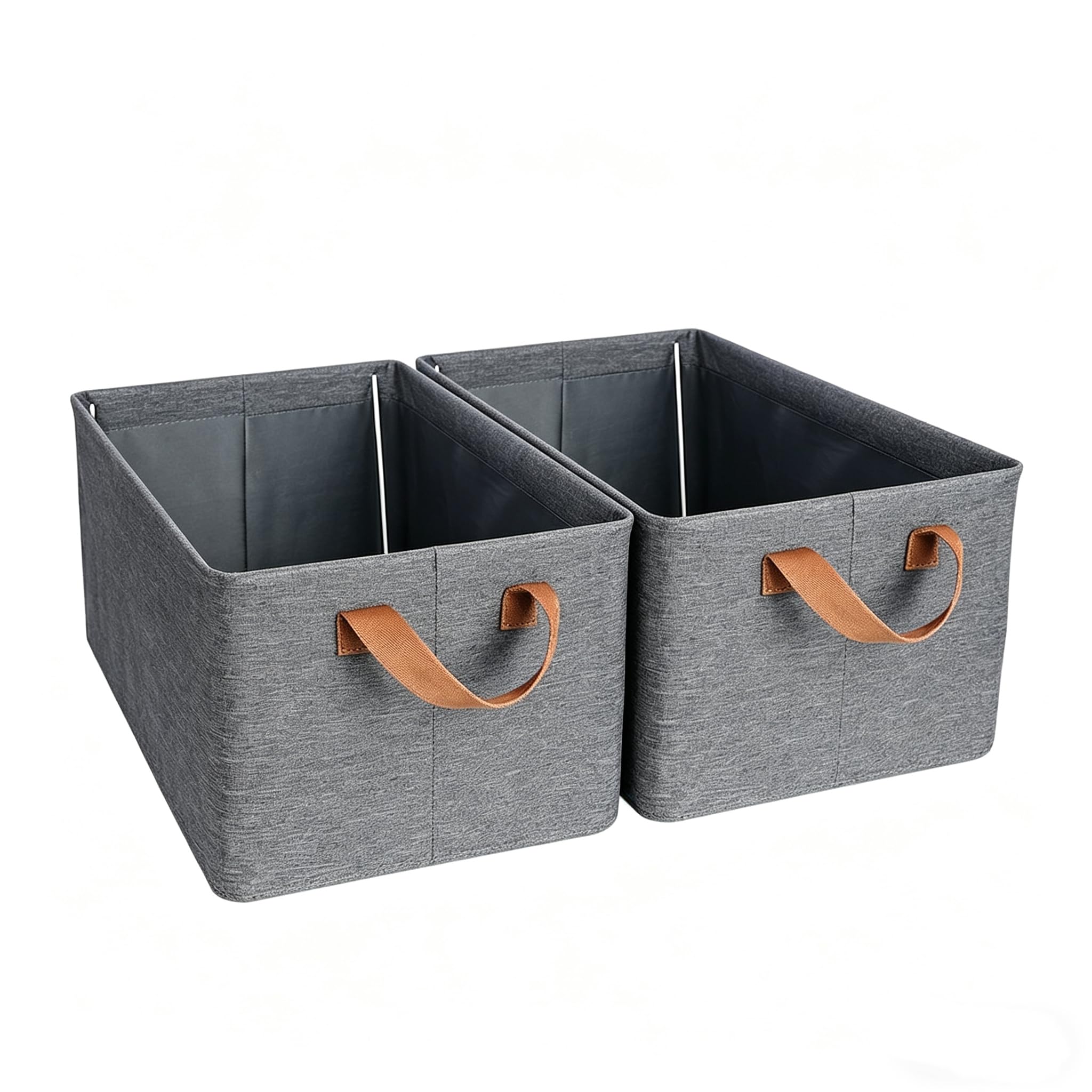 YisheenHome Clothes Storage Box, set of 2, 47cm*28cm*20cm, large capacity, foldable, t-shirt jeans storage, trouser box,waterproof fabric, washable, underwear storage box, pants storage