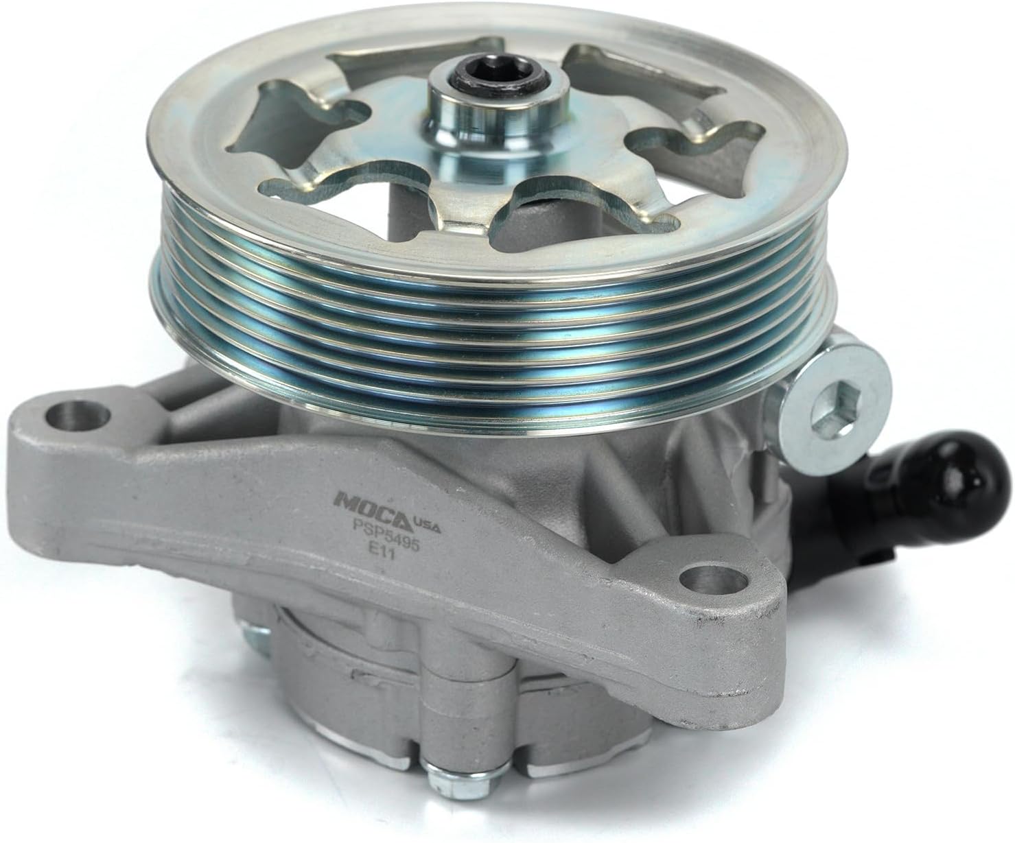 MOCA 21-5495 Power Steering Pump with Pulley Fit 2008-2012 for Honda Accord 2.4L L4 144cid/2354cc