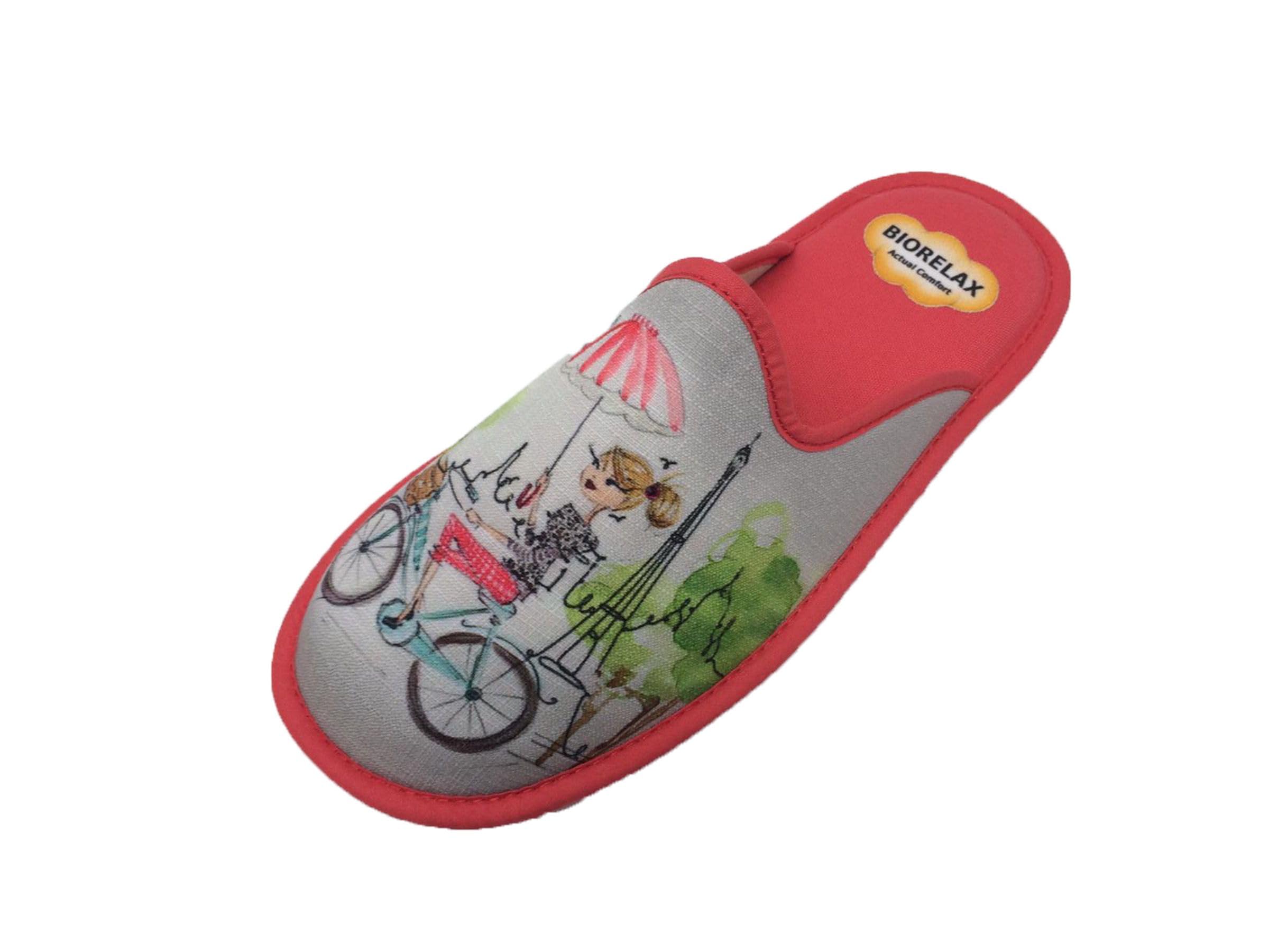 Biorelax Zapatillas de Estar por casa/Mujer Puntera Cerrada