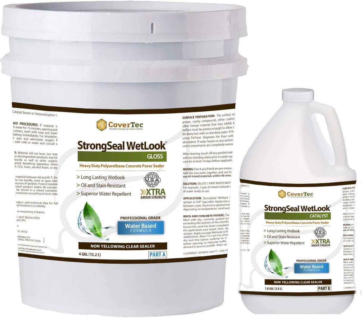 Buy StrongSeal Wetlook Paver Sealer JointSand Stabilizer for Brick