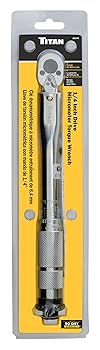 Titan 23146 1/4-Inch Drive Micrometer Torque Wrench, 20-200
