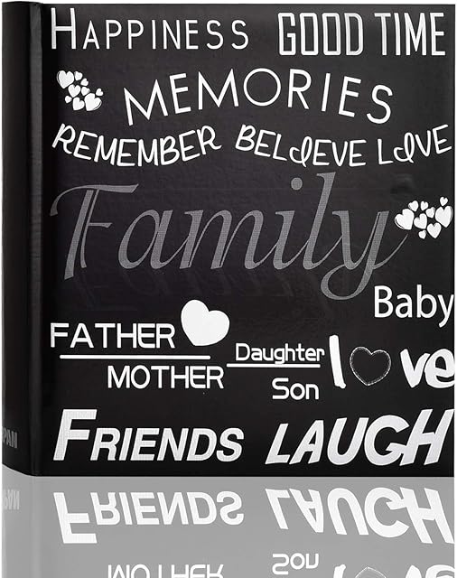 Family, Friends Travel/Holiday Destinations/Memory Photo/Picture Album with Memo Writing Area and Decorative Text Design Fit 200 4 x 6-inch / 10x15cm Photos by Arpan