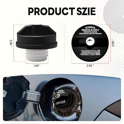 Miniatura 2 de Tapa de gas de bloqueo con llaves, tapa de tapa de combustible de bloqueo, repuesto # 10504 77300-47020, accesorios de coche