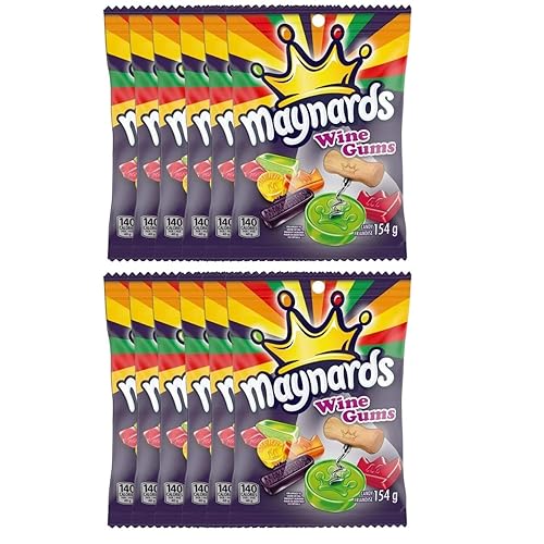 Maynards Gomitas de vino, caramelos de goma de 6 onzas (paquete de 12) {Importado de Canadá}