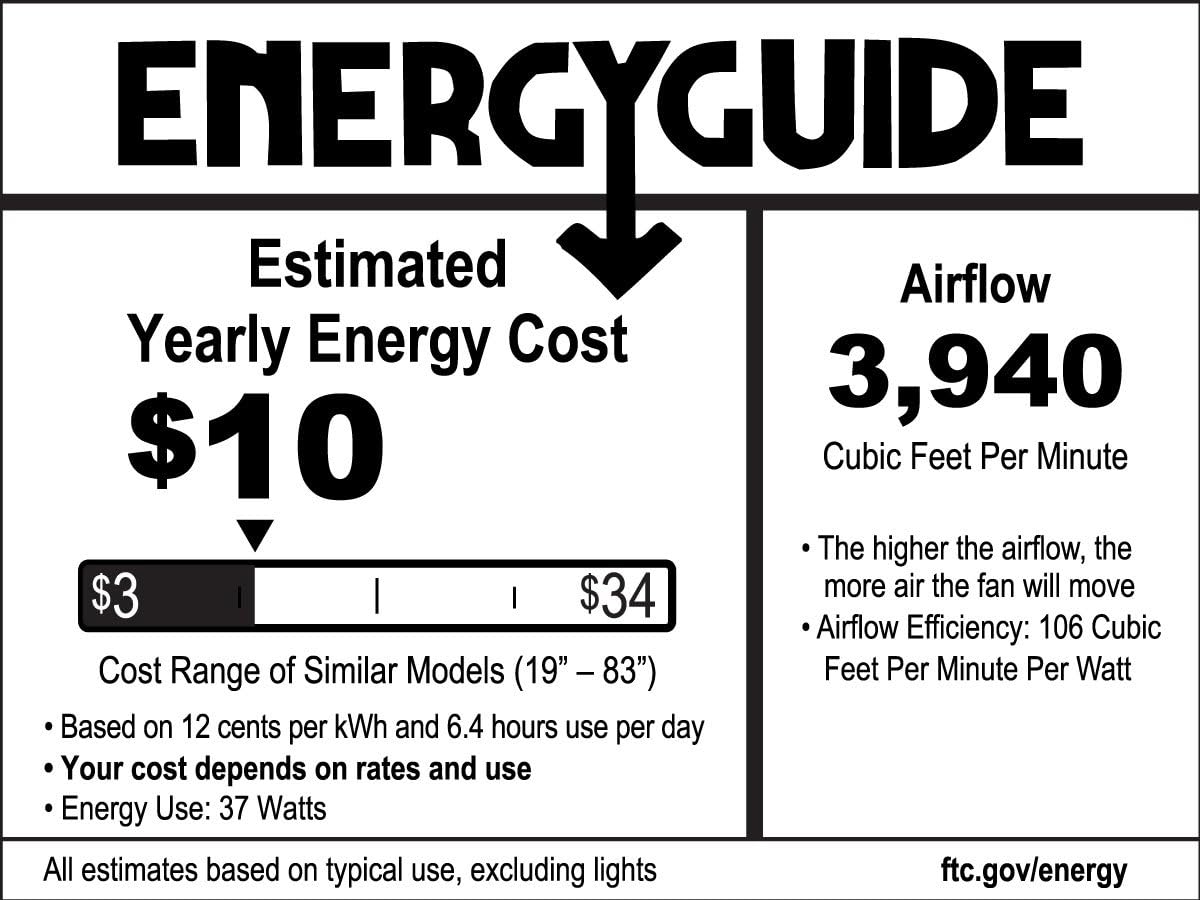 Craftmade 52" Enduro ABS END52WW5PC1 Outdoor Wet Rated Ceiling Fan in White Finish with Custom White ABS Blades and Optional 2 Light Bowl Light Kit with 2 x 9W Non-Dimmable LED Bulbs Included