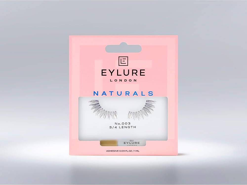 Eylure Naturals Accent No. 003 Reusable Eyelashes, Adhesive Included, 1 Pair