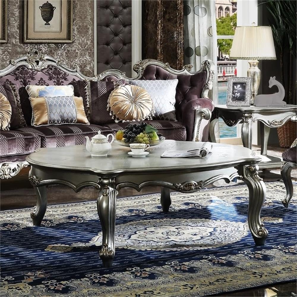 Amazon.com: Acme Furniture 83465 Picardy Coffee Table, Antique