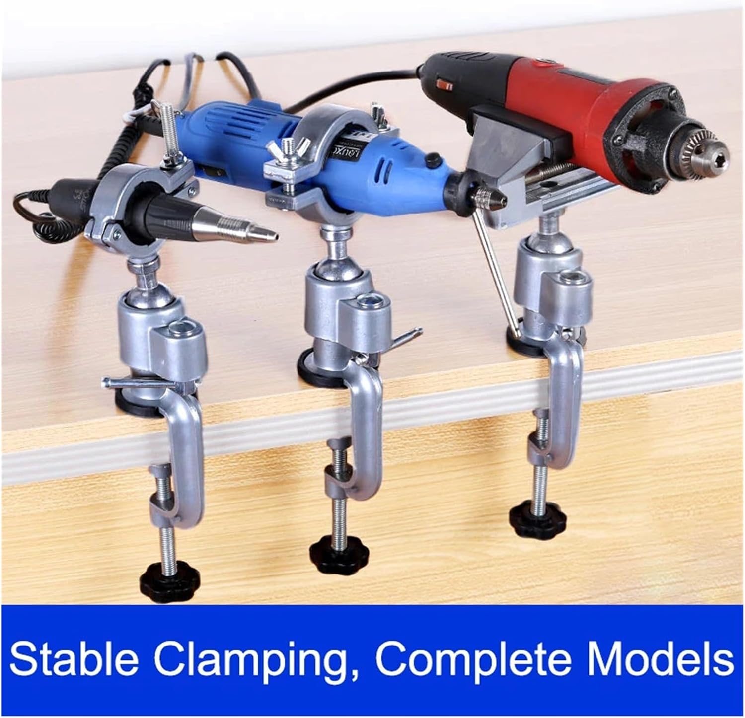 360° Rotating Table Vise Bench Clamp Bracket Multifunctional Electric Grinder Stand Holder Accessories For Dremel Tool(Table vise)