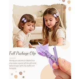 doboi 50PCS 2\'\' Baby Hair Bows Clips Fully Lined Tiny Grosgrain Boutique Solid Ribbon Mini Bows Alligator Clips for Girls Teens Infants Kids Toddlers Newborn