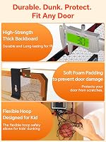 BATURU Mini Kosárlabda Palánk LED Kijelzővel, Hangeffektussal és 3 Labdával 6