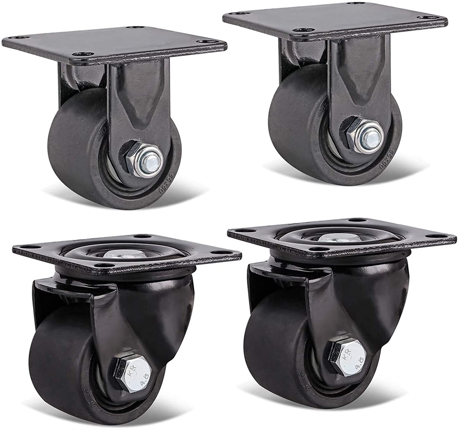 Roues de rechange pour établi et jardinière SBTXHJWCGLD roulettes en nylon x4