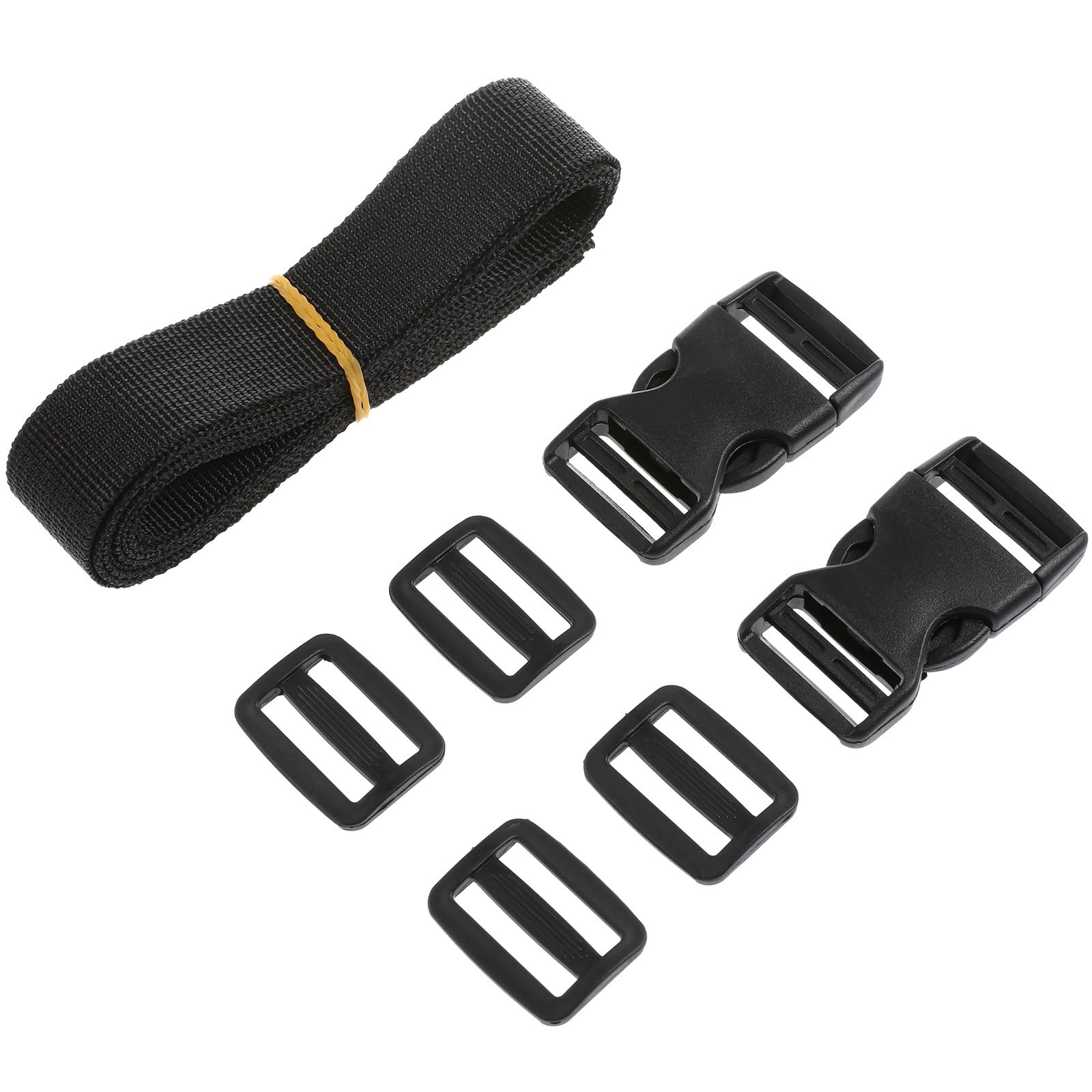 ELEOUTI 2pcs Golf Trolley Straps with Clips, Adjustable Polypropylene Webbing Fastener Belts for Cargo and Luggage Securing, Heavy Duty Multipurpose Binding Strap