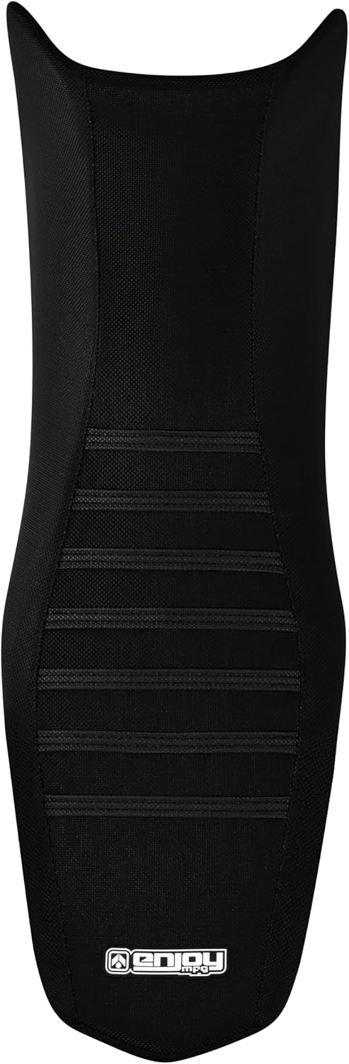 Enjoy Mfg Seat Cover - Compatible with Arctic Cat 2004-2008 DVX 400 Quad ATV #253 (All Black/Black Ribs)