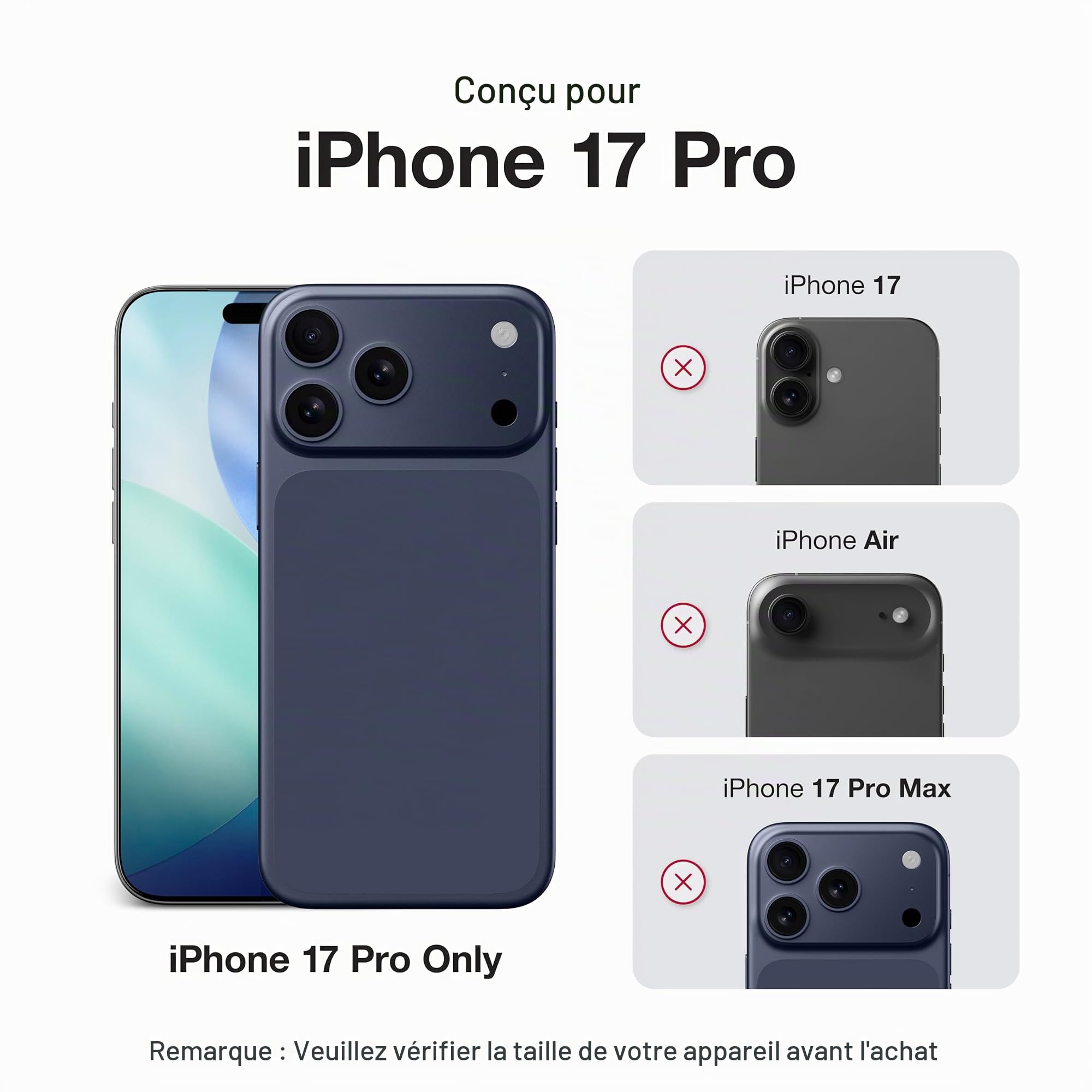 AMAZINGthing pour iPhone 17 [RADIX FullCover] Protection d’Objectif et Film Arrière, Film Mat Ultra Fin, Pleine Couverture, Résistant aux Rayures (Radix Full Cover Film Set - iPhone 17 Pro)