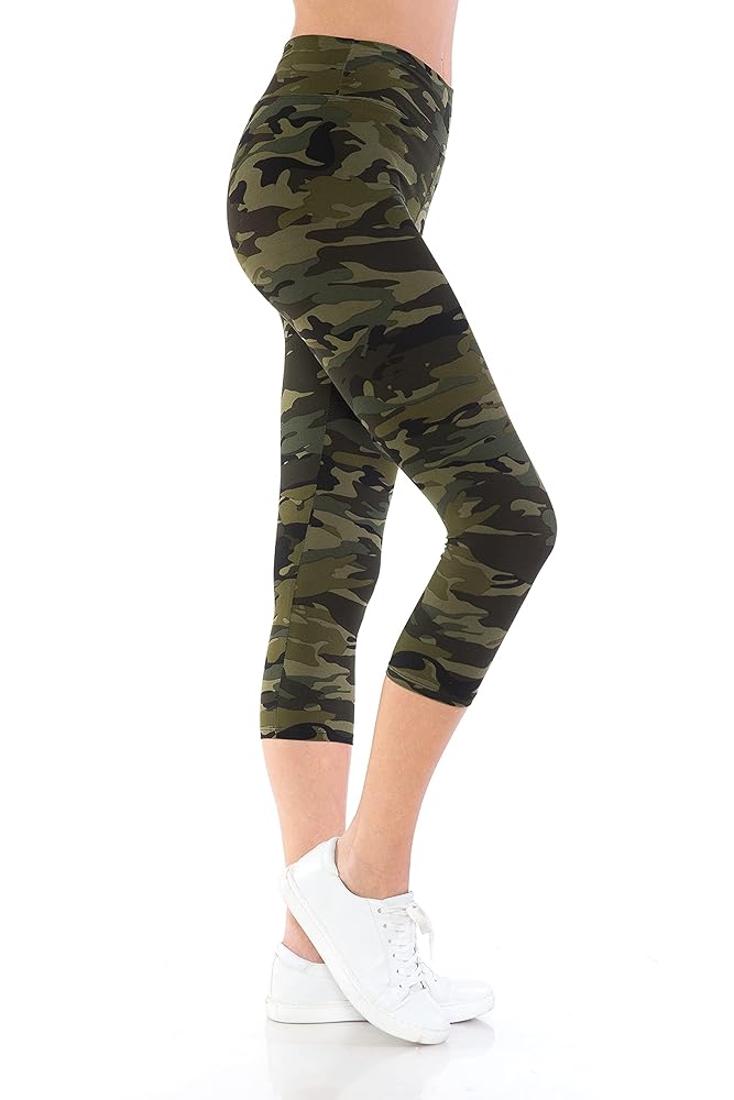 Leggings Depot High Waisted Camouflage & Multiple Print