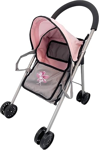 Miniatura 2 de Dimian Bambolina: Juego de muñeca con cochecito, incluye muñeca suave de 11.5 pulgadas (11.4 in) y cuna de transporte, juego de simulación para