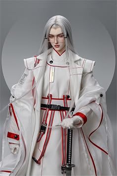 BACALYSO | Ringdoll Spherical Joint Doll, Man Height 30.7 inches 78 cm, Imperial Doctor Samurai, Illusion BJD Doll, Movable Figure, Make-Up, Fancy Dress