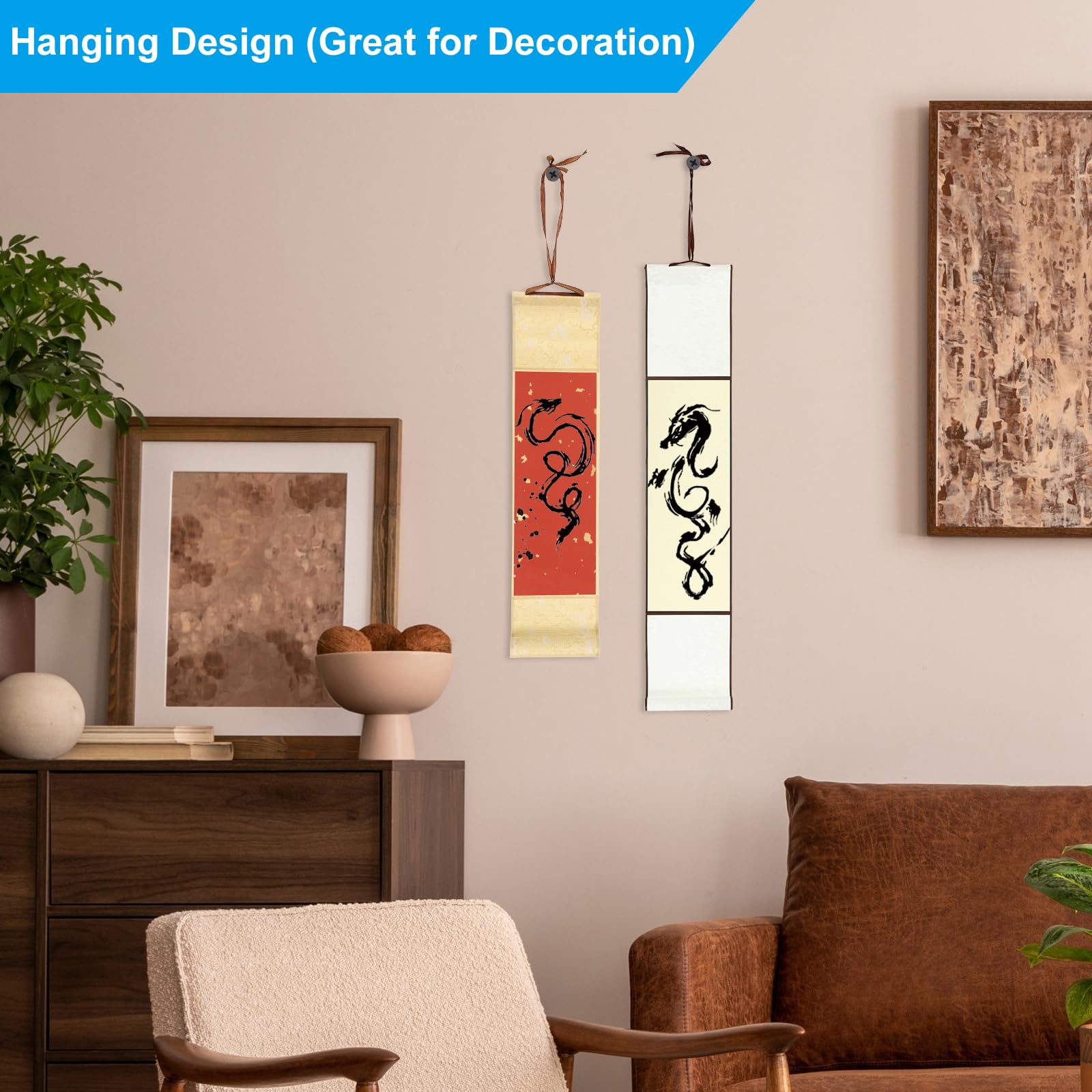 PATIKIL 15x4 Mini Hanging Xuan Paper Scroll - Image 4