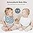 Konssy Muslin Baby Bibs 8 Pack Baby Bandana Drool Bibs Cotton for Unisex Boys and Girls, Soft Absorbent Set for Teething and Drooling