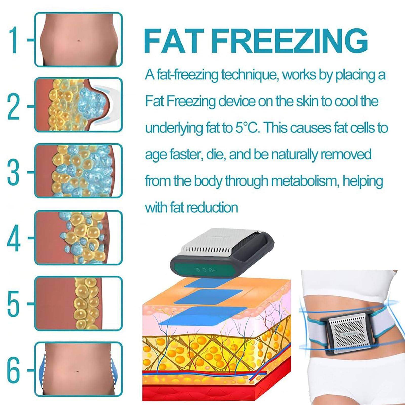Dispositivo de criolipólisis para quemar grasa, máquina adelgazante corporal, masajeador de crioterapia eficaz para apretar y reducir la celulitis en abdomen, brazos, muslos