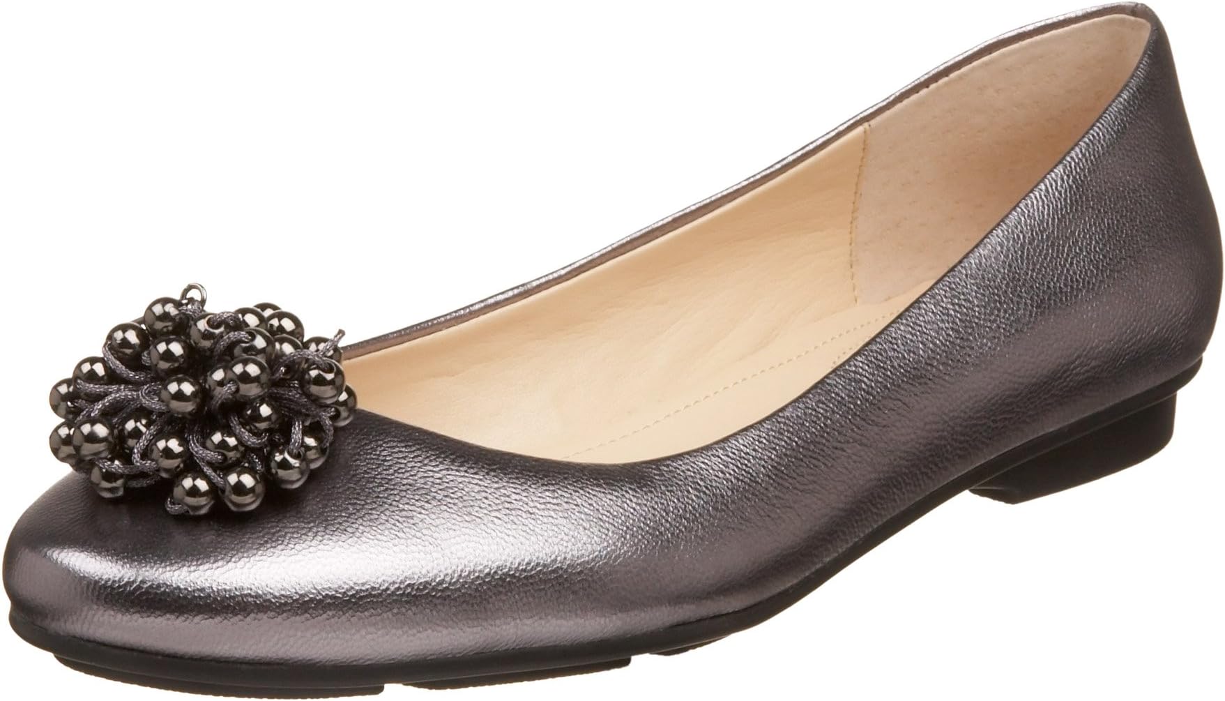 Calvin Klein Women's Mackenzie Ballet Flat with Ornament