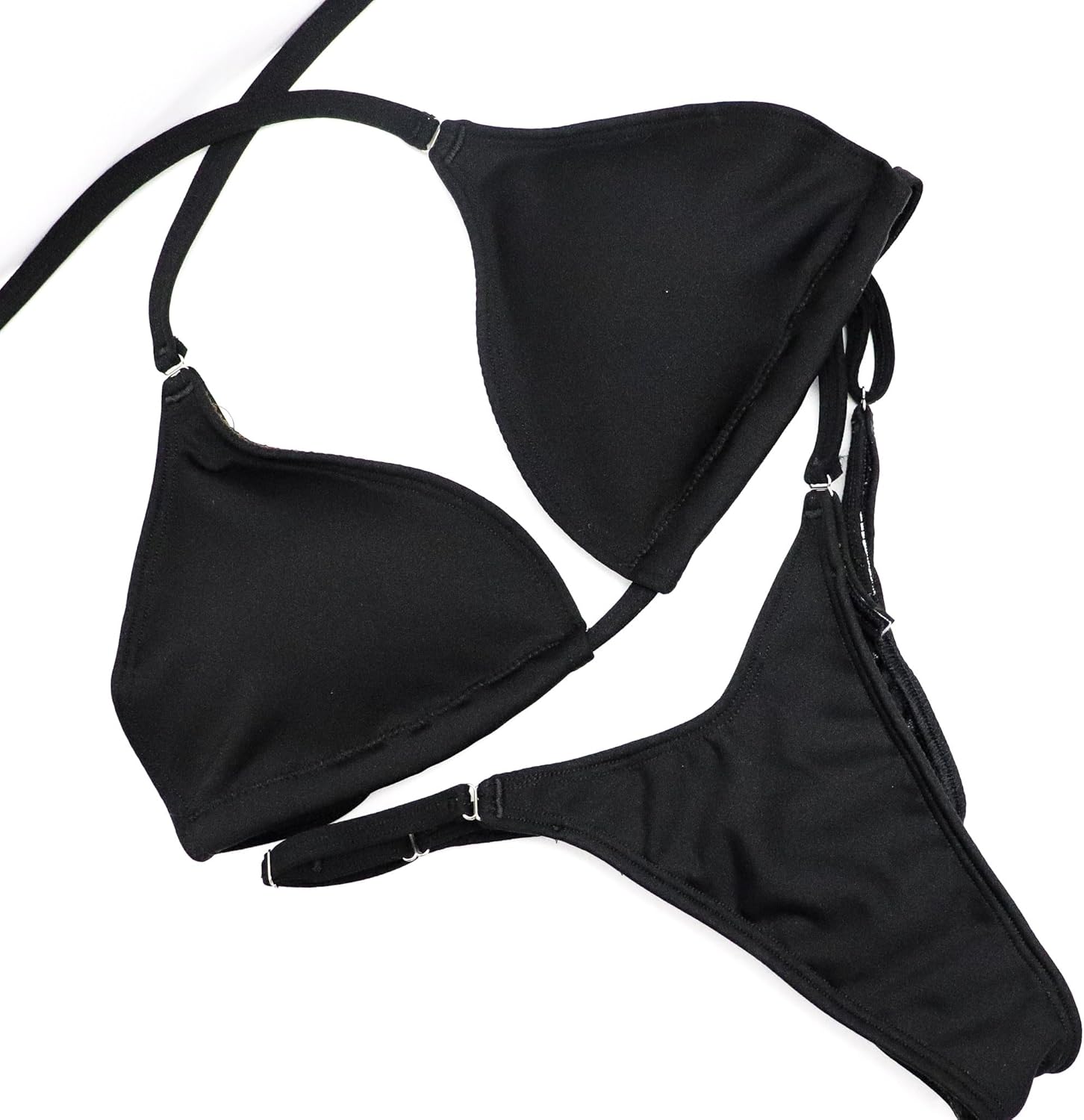 Angel Competition Bikinis IFBB/NPC Bikini for Posing Practice - Bikini Set with Sliders – Medium Pro Cut Bodybuilding Suit