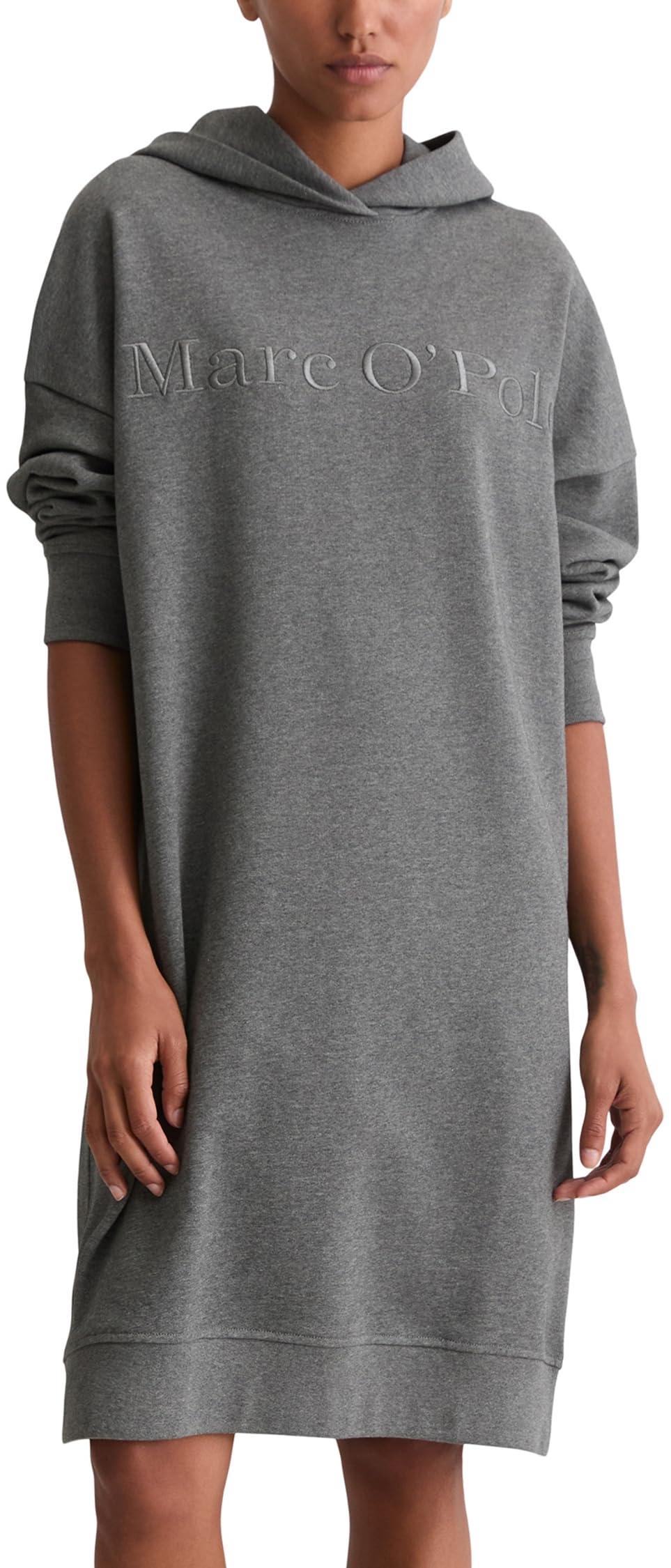 Marc OߴPolo Damen Sweatkleid mit Kapuze Knielang