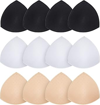 URSMART Bra Pad Inserts, Inserts Bra Cups Replacement Bra Pads Womens Comfy Sports Cups for Sport Bra Bikini Bra