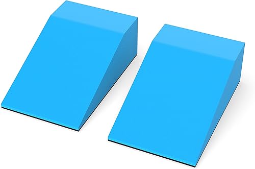 Lumia Wellness Bloques de cuña de espuma para yoga, bloque sacro pélvico, parte inferior antideslizante, elevación de pantorrilla, bloque de