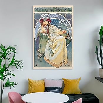 Amazon.co.jp: Alphonse Mucha アルフォンス・ミュシャ 《ヒヤシンス姫