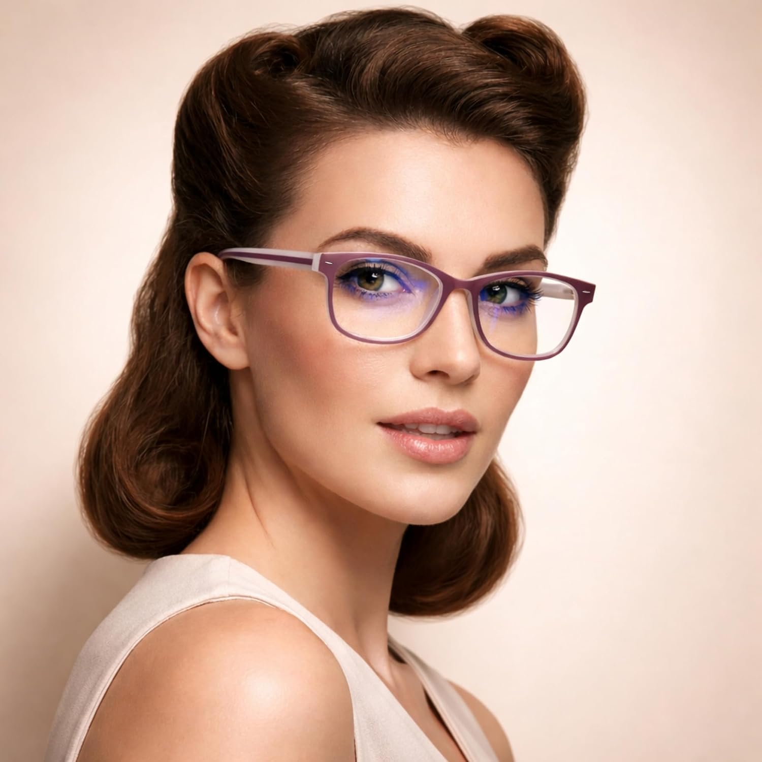 2SeeLife Blue Light Reading Glasses for Men & Women – Small-Medium Fit, Sturdy Frame, Spring Hinges, Premium Readers