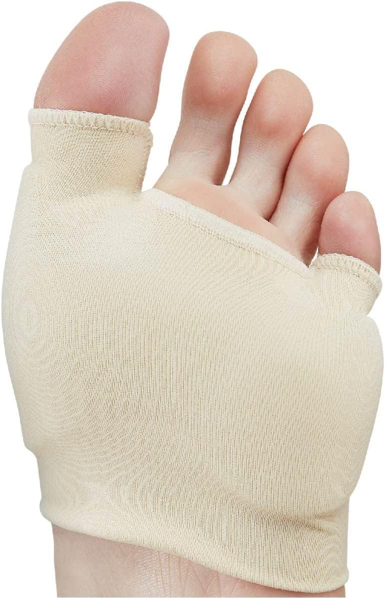 NatraCure Dual Bunion Gel Sleeve w/Forefoot Cushion (One Piece) Size: Small/Medium - (1298-MC CAT) - For Relief from Pressure, Friction, Tailor & Hallux Valgus Pain