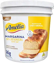 Margarina Uso Geral 80% com Sal Amélia 14Kg