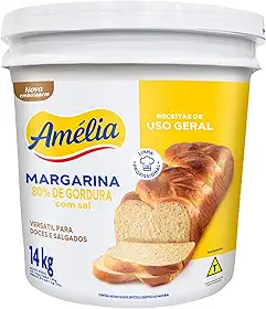 Margarina Uso Geral 80% com Sal Amélia 14Kg