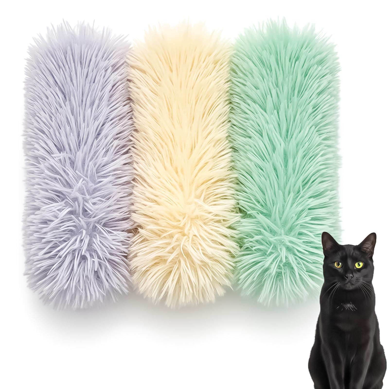 ZhuPu 3 Pack Catnip Toys for Indoor Cats, Interactive Plush Cat Toys with Sound, Gifts for Cats & Kittens