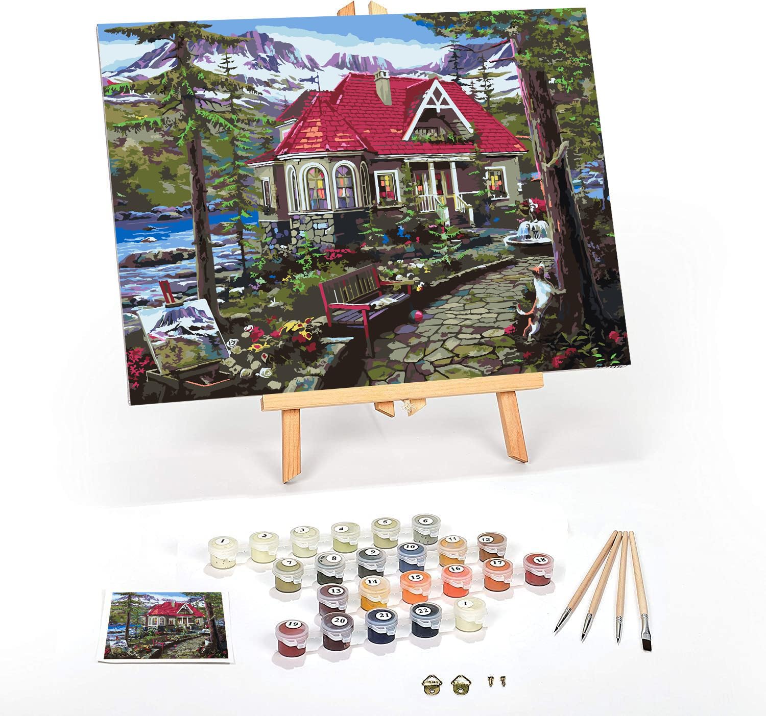 Paint By Number Stretched Canvas Ledgebay Paint By Numbers For Adults ...