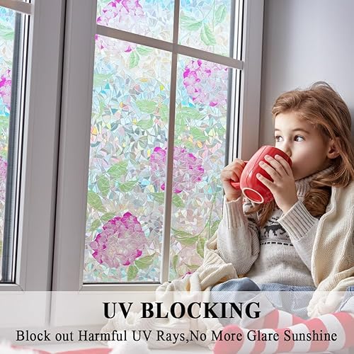 Miniatura 8 de Película de vidrio de lluvia para ventana, privacidad estática, tintas de ventana, película adhesiva para puerta, sin pegamento, control de calor