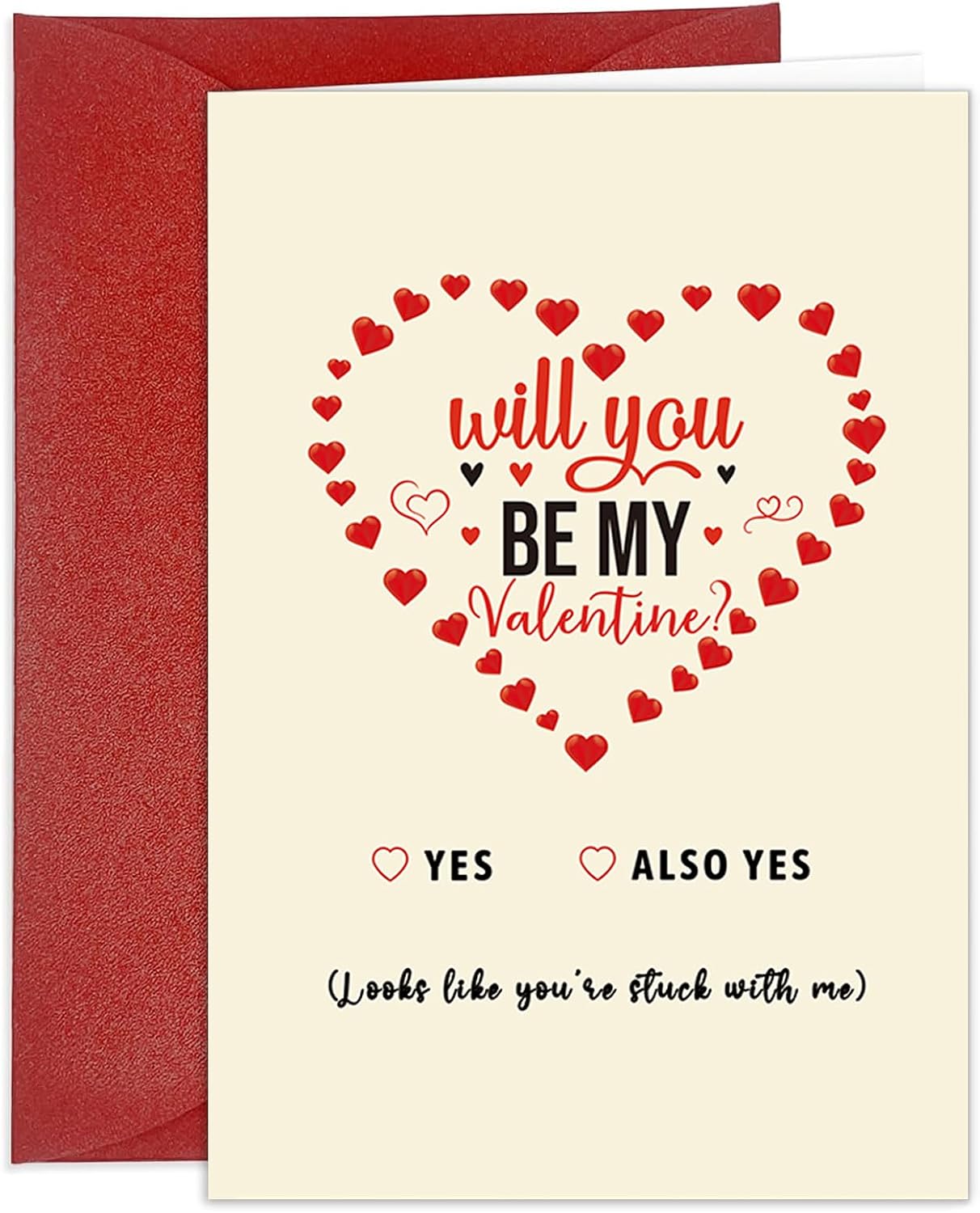 Amazon.com: HEYINSHEN Funny Valentines Day Card for Him Her Romantic ...