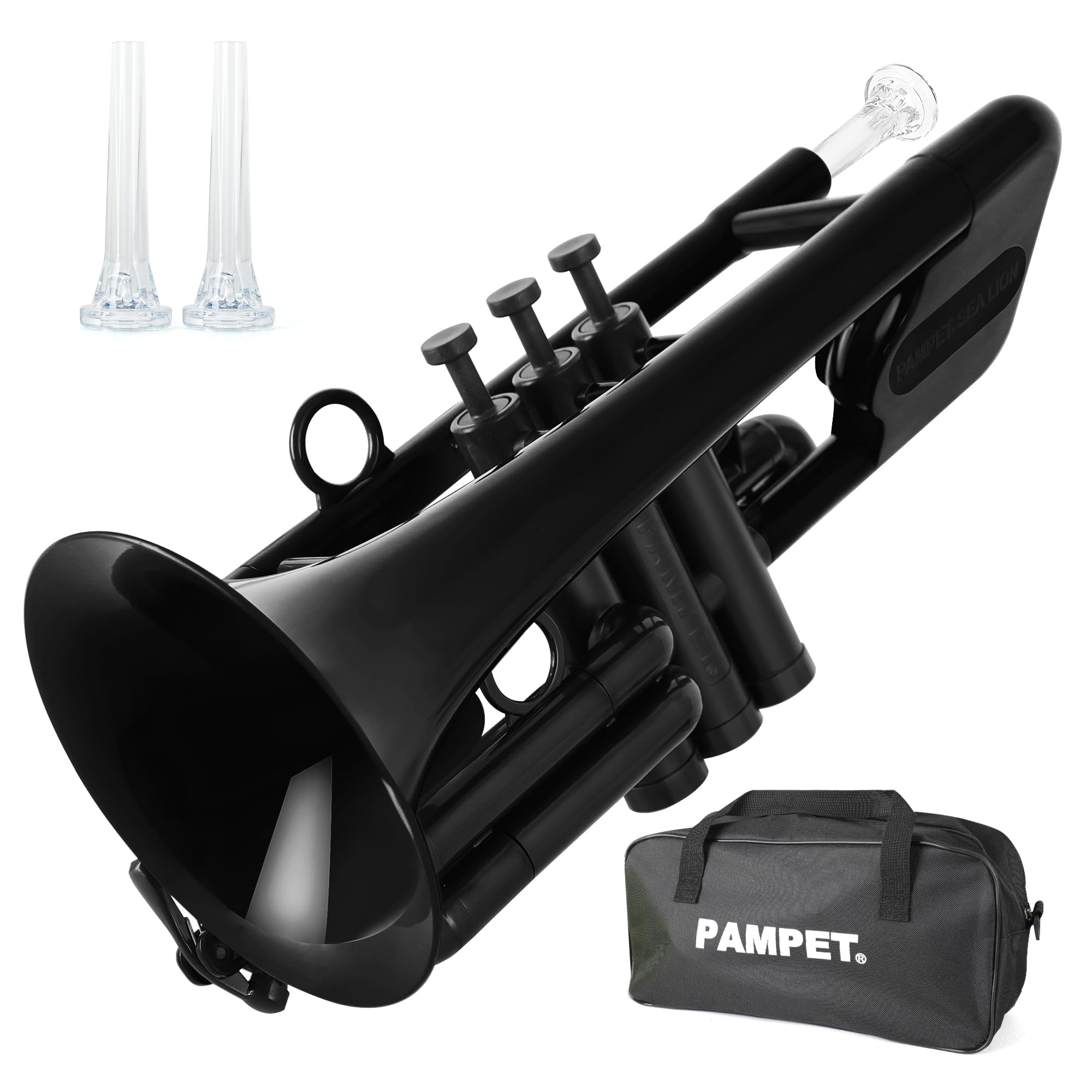 Amazon.com: PAMPET SEA LION Professional Plastic Bb Trumpet Set