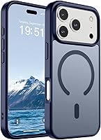 Vista 386 de SUPFINE - Funda magnética para iPhone 13 Pro Max (compatible con MagSafe), (protección contra caídas de grado militar de 10 pies), delgada, Negro
