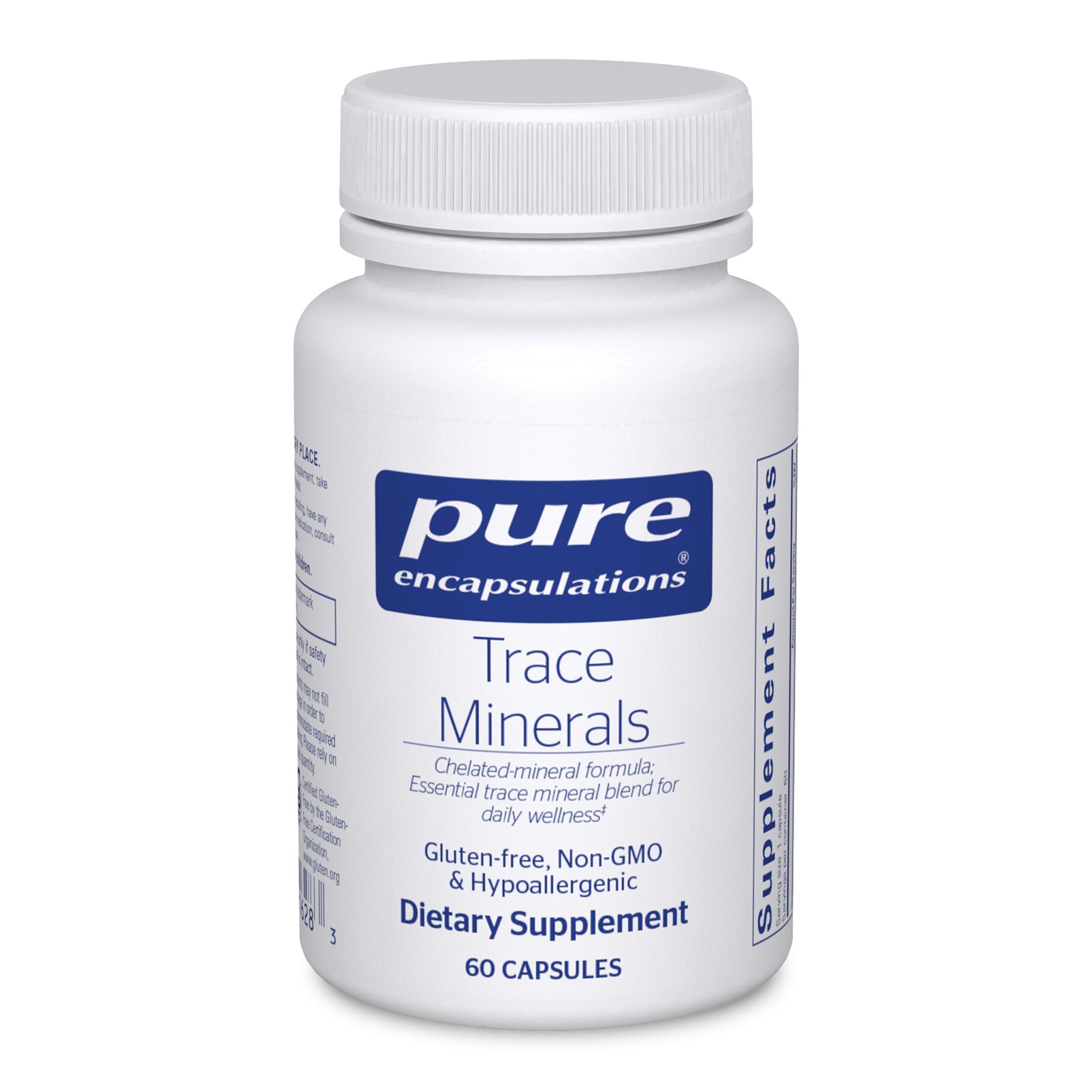 Pure Encapsulations Trace Minerals - Multimineral Supplement - Mineral Supplement - Supports Metabolism & Cellular Function* - Gluten Free & Vegan - 60 Capsules