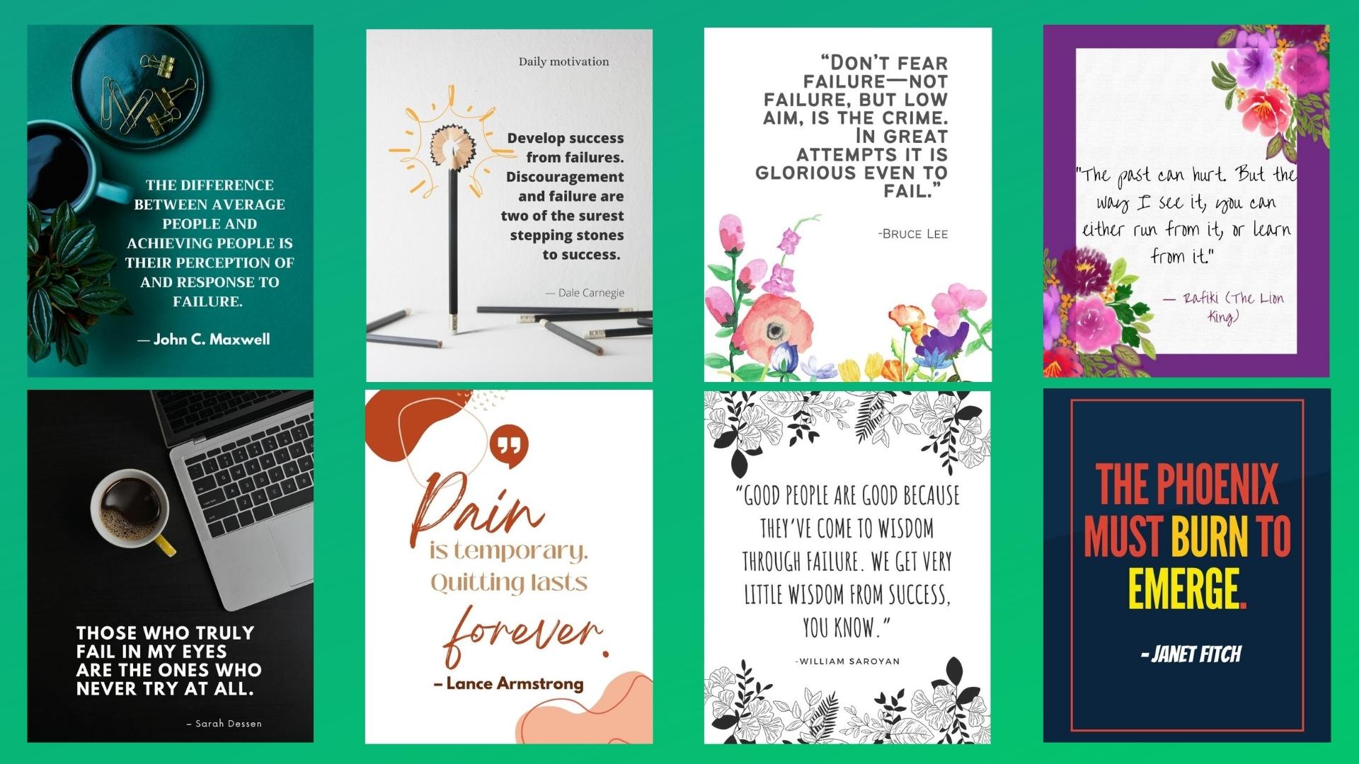 Motivational Quotes About Failure Motivational Quotes About Failure