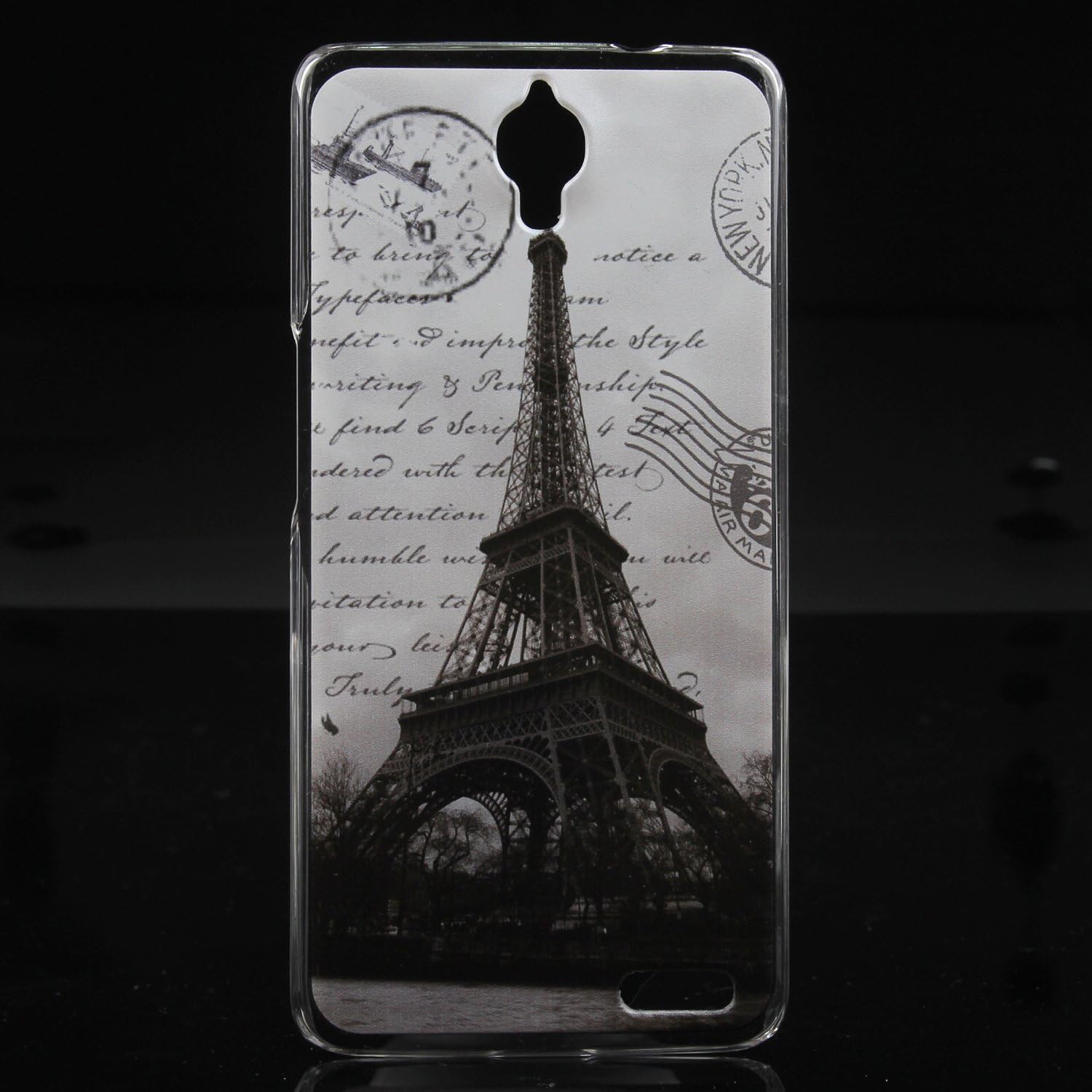 Jiayitong Pattern Design Hard Case For Alcatel One Touch Idol X 6040D Protective Shell Cover Back Skin (Stamp Tower)