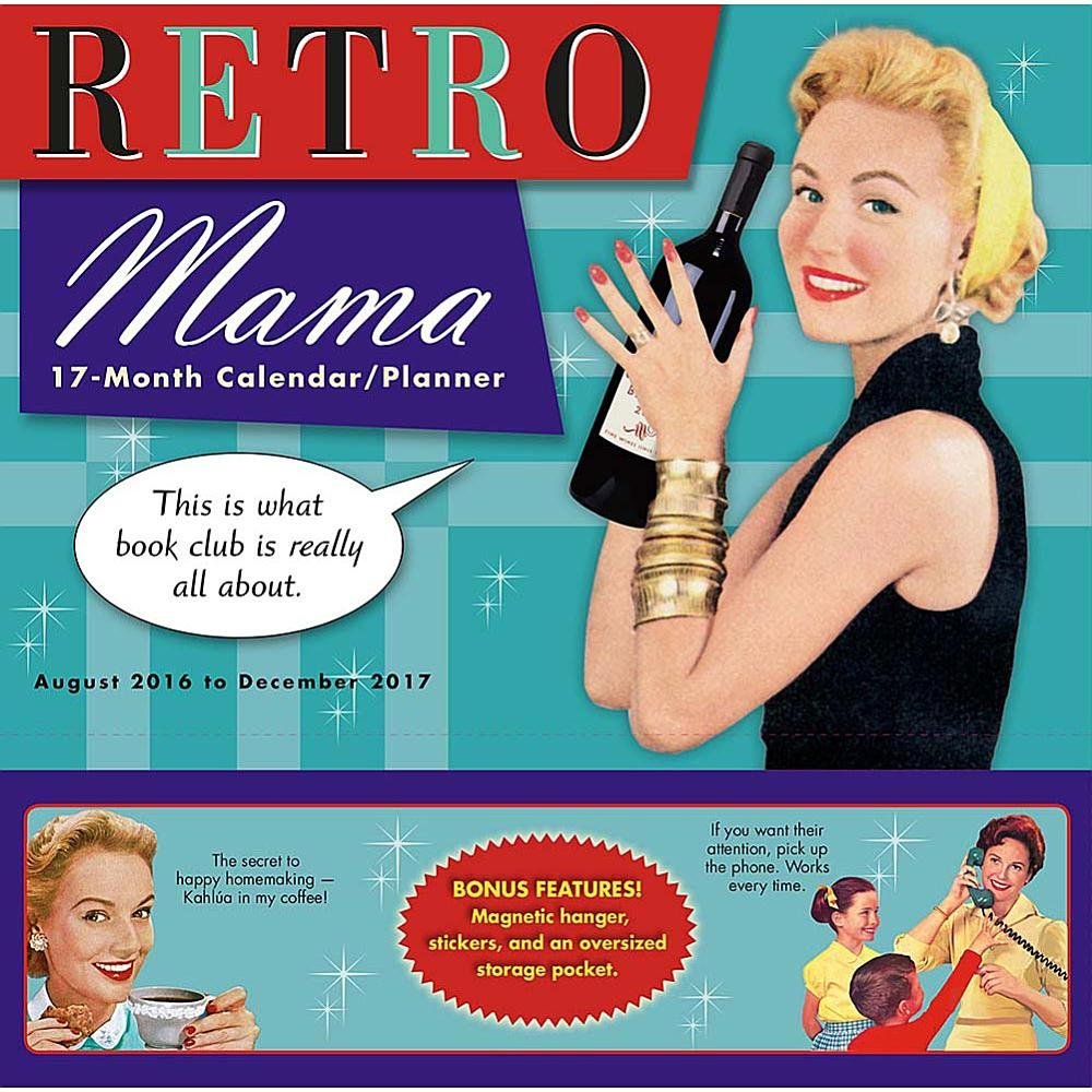 Retro Mama 2017 Wall Planner Calendar Kathy Alpert / PostMark Press