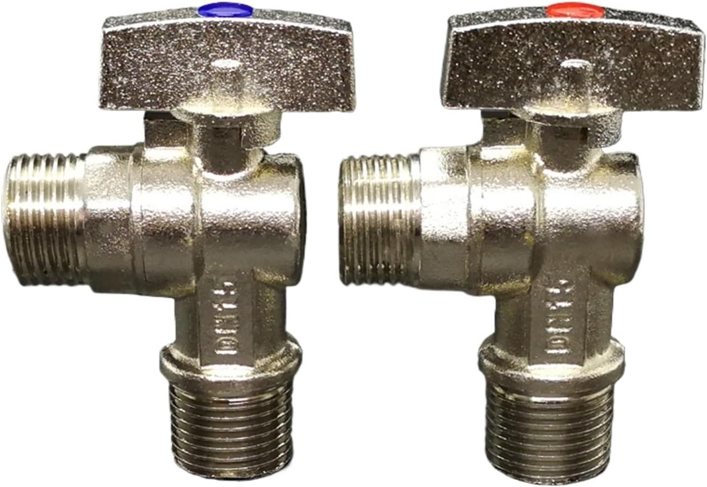 1 Pcs ball core triangle valve copper electroplating large flow switch DN15 DN20 1/2" 3/4" hot and cold water gas copper ball(Size:FIG. 2 DN15)