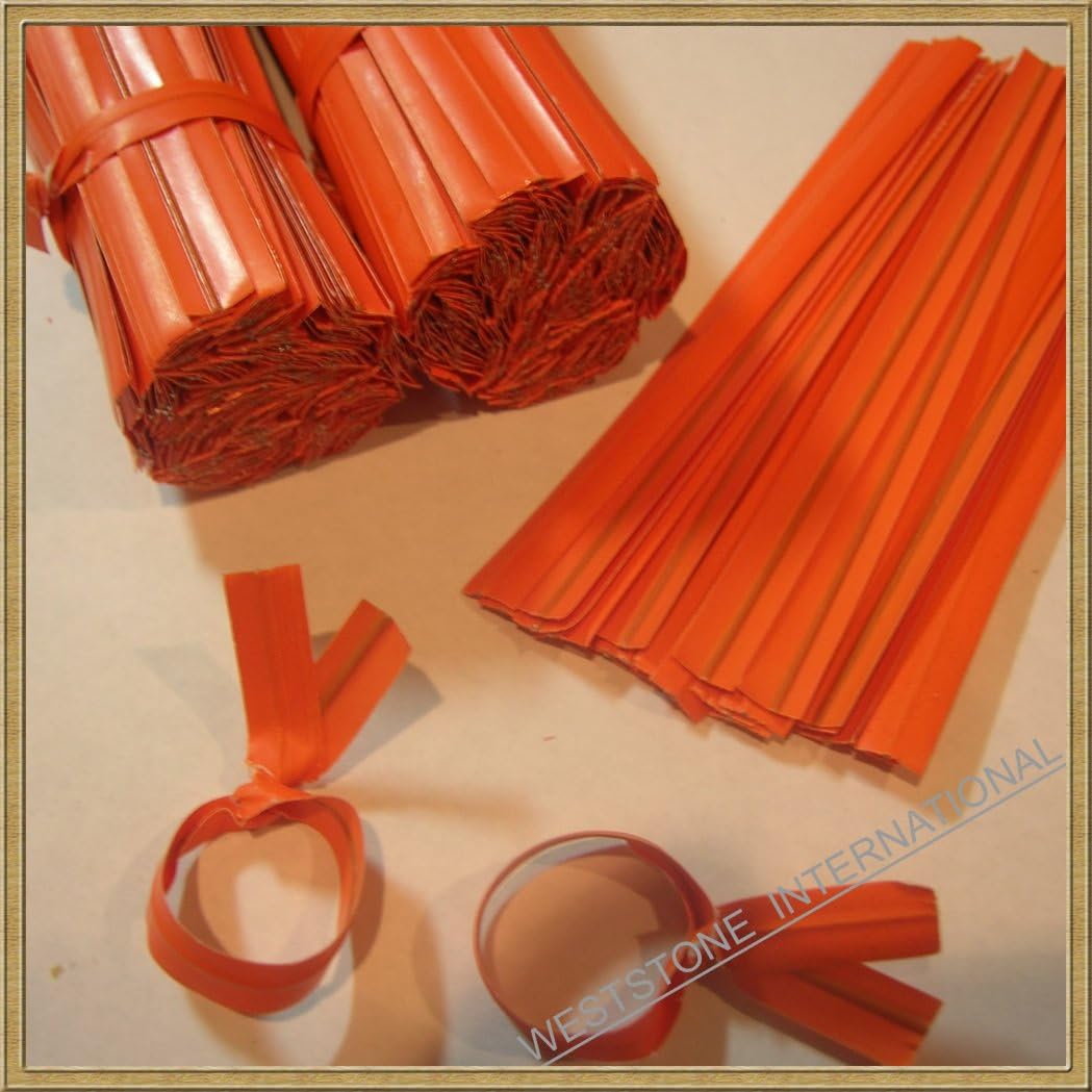 100pcs Plastic/Paper Coated Green 4" X 1/4" Twist Ties - Won't Rip or Pull Off : Tools & Home Improvement