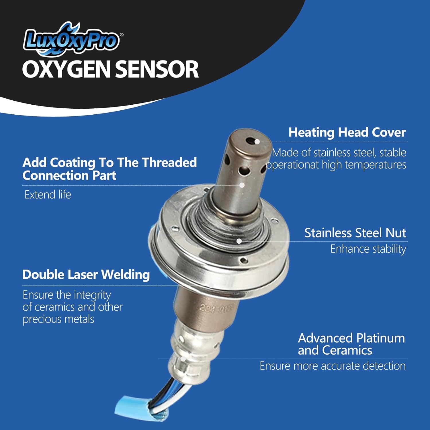 Oxygen O2 Sensor Upstream for Subaru Forester 2005-2010 Impreza 2005-2008 Legacy 05-07 Outback 2005-2007 2.5L H4, for Saab 9-2X 2.5L H4 2006, Replace 234-9120