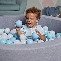 Vista 7 de Pelotas para pozo de pelotas de 500 piezas, bolas para niños, sin BPA y ftalatos, no tóxicas, a prueba de aplastamiento, bolas de plástico suave